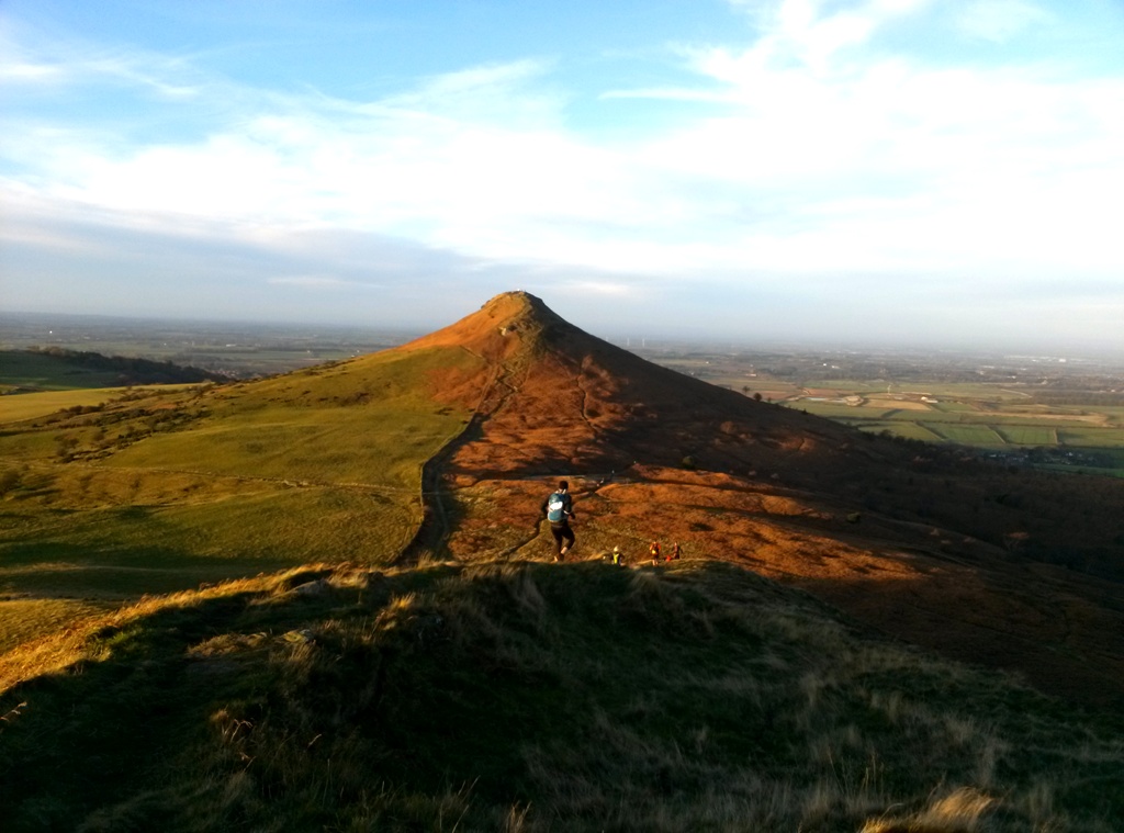 Roseberry Topping bij zonsopkomst
